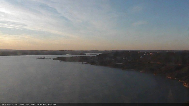 Lake Travis webcam, November 16, 2018 4:15 PM CT