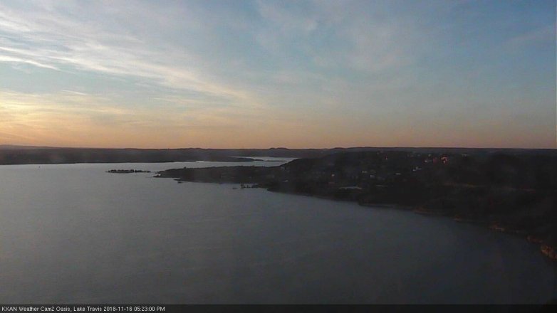 Lake Travis webcam, November 16, 2018 4:25 PM CT