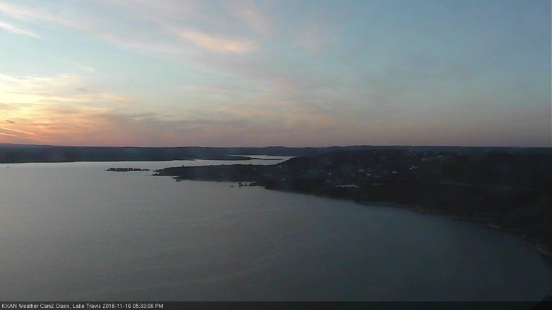 Lake Travis webcam, November 16, 2018 4:35 PM CT