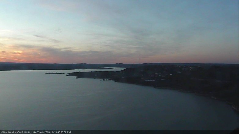 Lake Travis webcam, November 16, 2018 4:40 PM CT
