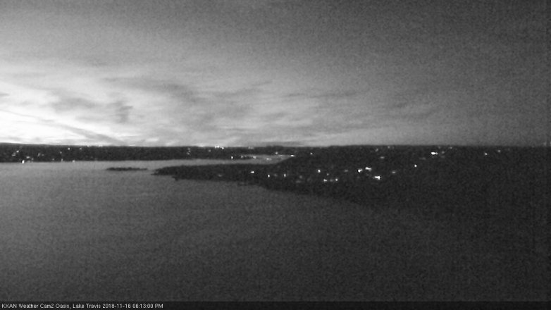 Lake Travis webcam, November 16, 2018 5:15 PM CT