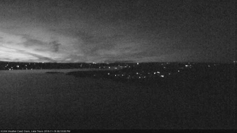 Lake Travis webcam, November 16, 2018 5:20 PM CT