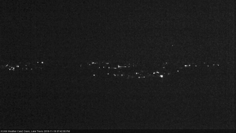 Lake Travis webcam, November 16, 2018 6:45 PM CT