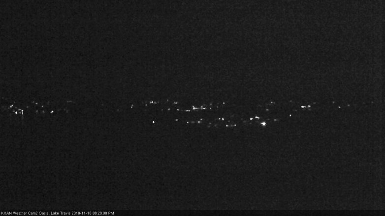 Lake Travis webcam, November 16, 2018 7:30 PM CT