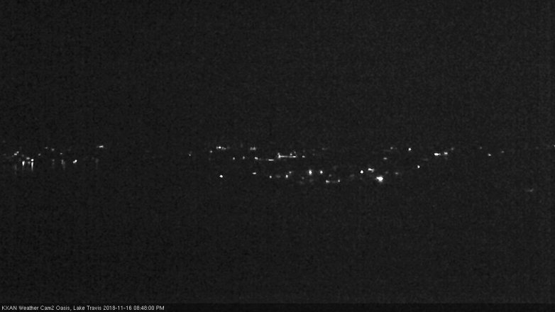 Lake Travis webcam, November 16, 2018 7:50 PM CT
