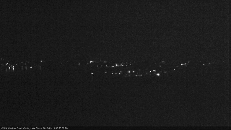 Lake Travis webcam, November 16, 2018 7:55 PM CT