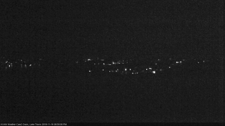 Lake Travis webcam, November 16, 2018 8:00 PM CT
