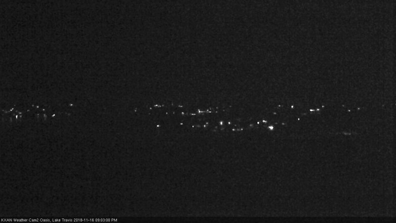 Lake Travis webcam, November 16, 2018 8:05 PM CT