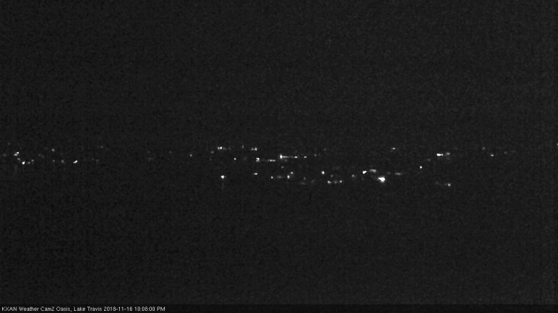 Lake Travis webcam, November 16, 2018 9:10 PM CT