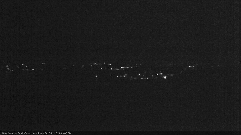 Lake Travis webcam, November 16, 2018 9:25 PM CT