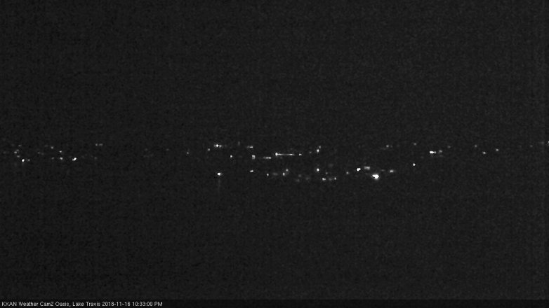 Lake Travis webcam, November 16, 2018 9:35 PM CT