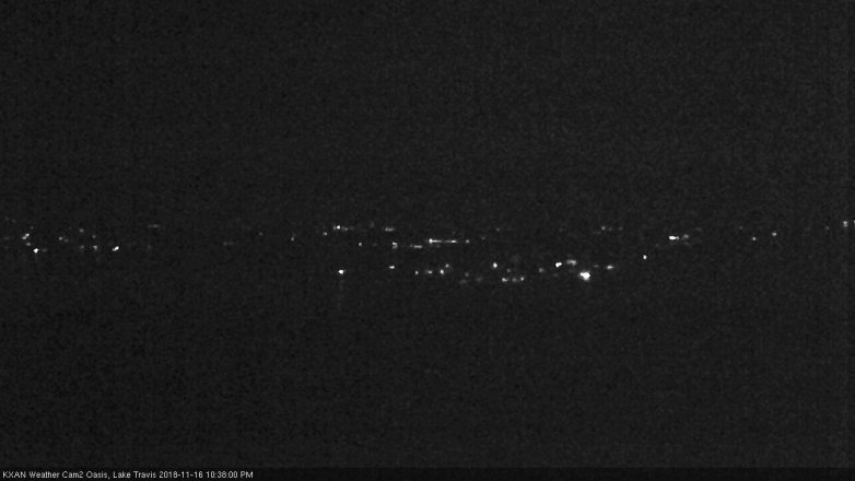 Lake Travis webcam, November 16, 2018 9:40 PM CT