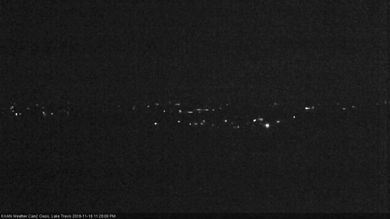 Lake Travis webcam, November 16, 2018 10:30 PM CT