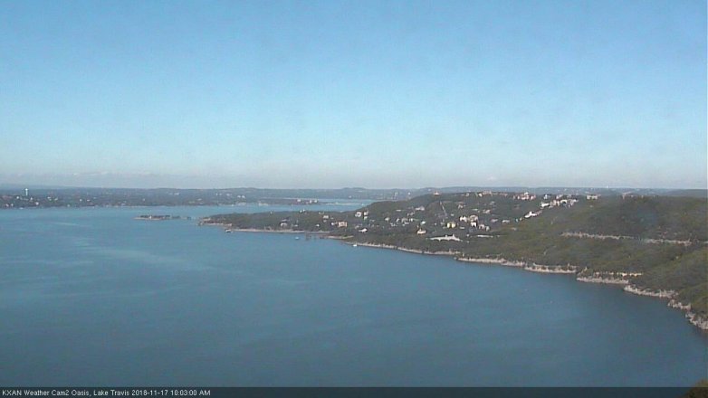Lake Travis webcam, November 17, 2018 9:05 AM CT