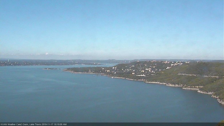 Lake Travis webcam, November 17, 2018 9:20 AM CT
