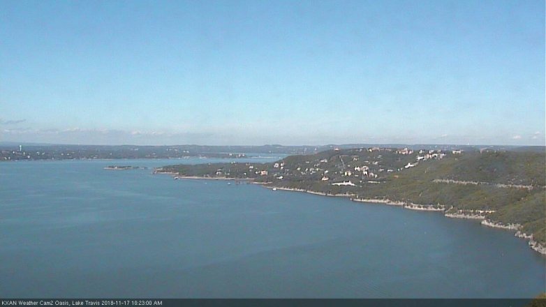 Lake Travis webcam, November 17, 2018 9:25 AM CT
