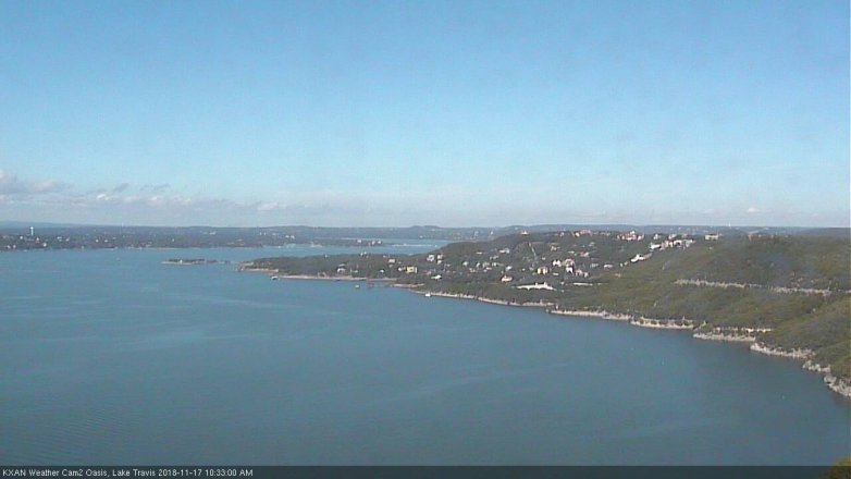 Lake Travis webcam, November 17, 2018 9:35 AM CT
