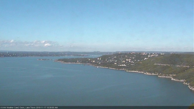 Lake Travis webcam, November 17, 2018 9:40 AM CT