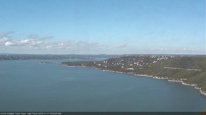 Lake Travis webcam, November 17, 2018 9:55 AM CT