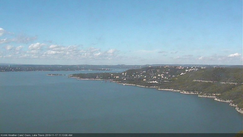 Lake Travis webcam, November 17, 2018 10:15 AM CT