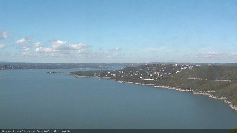 Lake Travis webcam, November 17, 2018 10:20 AM CT