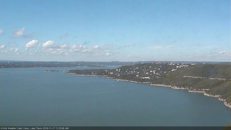 Lake Travis webcam, November 17, 2018 10:25 AM CT