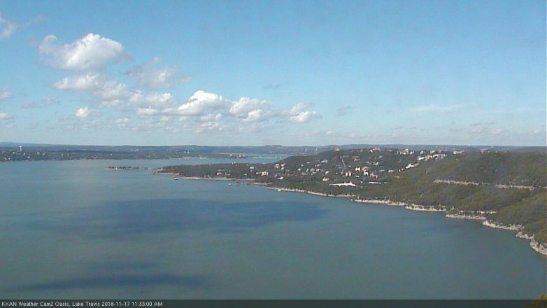 Lake Travis webcam, November 17, 2018 10:35 AM CT