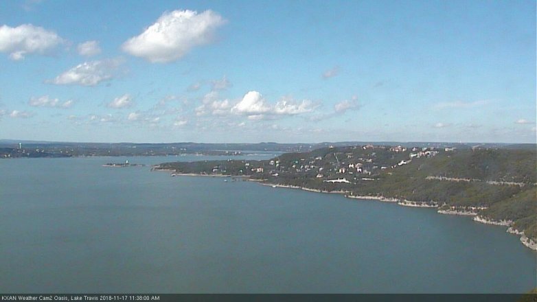 Lake Travis webcam, November 17, 2018 10:40 AM CT