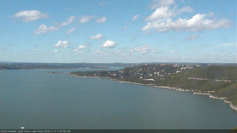 Lake Travis webcam, November 17, 2018 10:50 AM CT