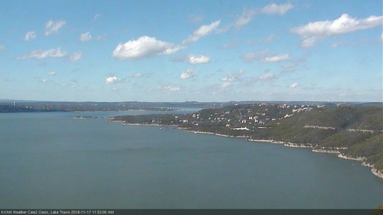 Lake Travis webcam, November 17, 2018 10:55 AM CT