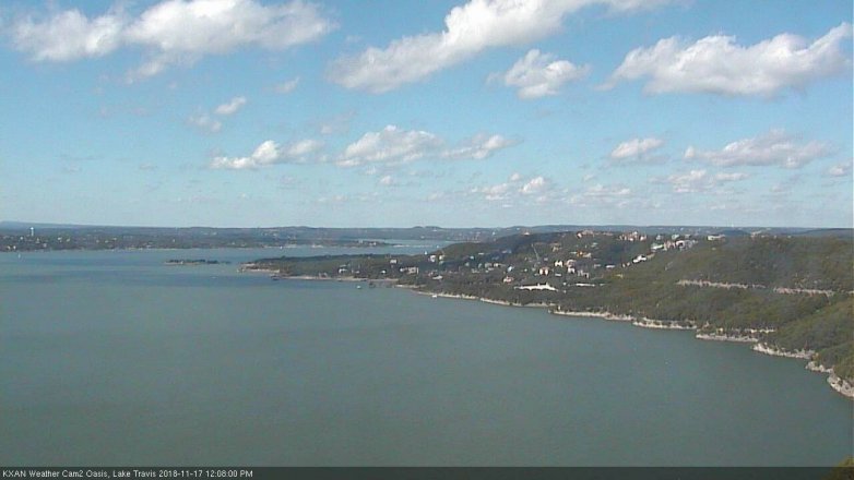 Lake Travis webcam, November 17, 2018 11:10 AM CT