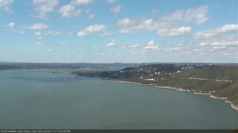 Lake Travis webcam, November 17, 2018 11:25 AM CT