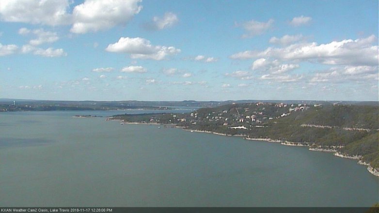 Lake Travis webcam, November 17, 2018 11:30 AM CT