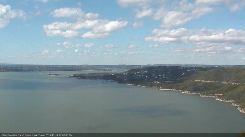 Lake Travis webcam, November 17, 2018 11:35 AM CT
