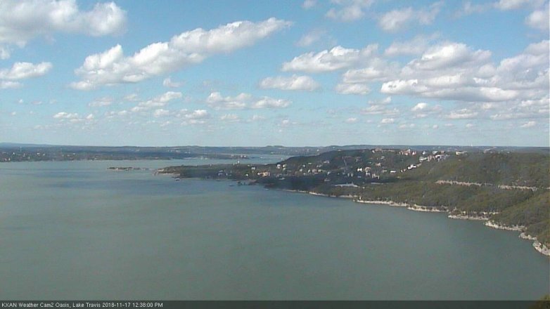 Lake Travis webcam, November 17, 2018 11:40 AM CT