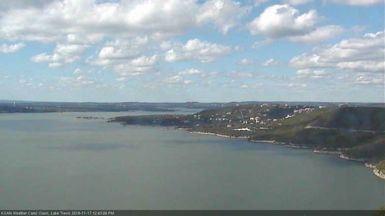 Lake Travis webcam, November 17, 2018 11:45 AM CT