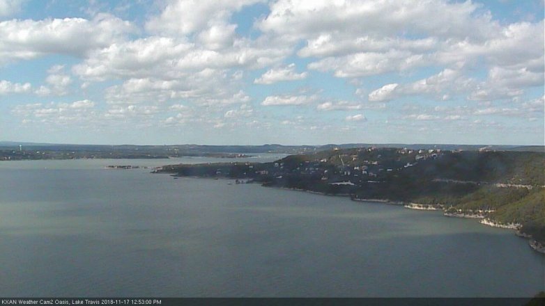 Lake Travis webcam, November 17, 2018 11:55 AM CT