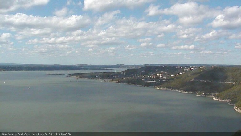 Lake Travis webcam, November 17, 2018 12:00 PM CT