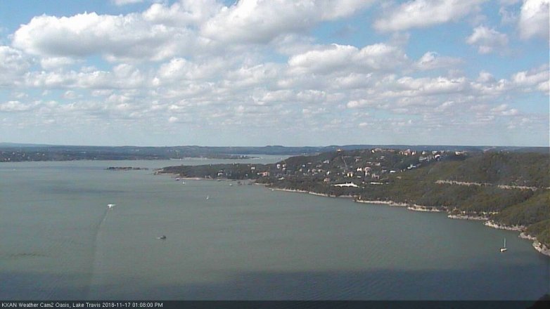 Lake Travis webcam, November 17, 2018 12:10 PM CT