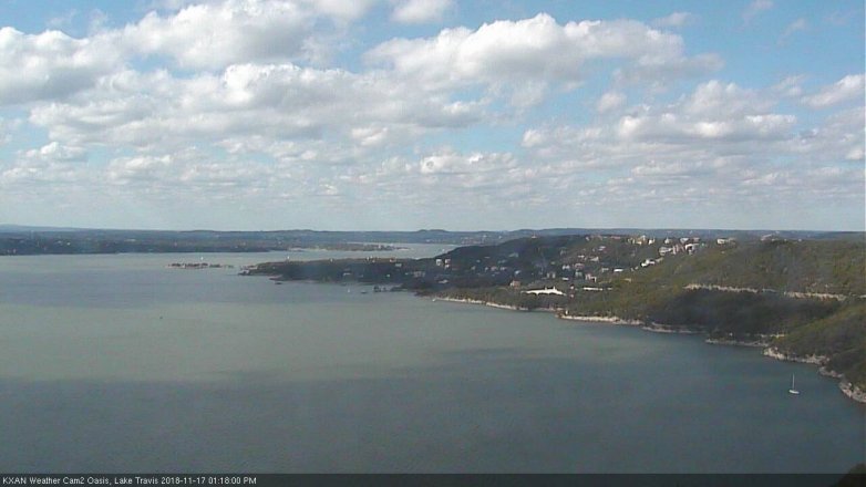 Lake Travis webcam, November 17, 2018 12:20 PM CT
