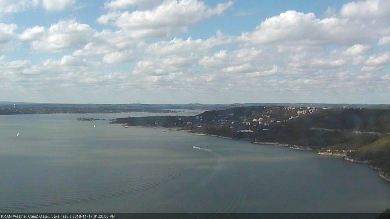 Lake Travis webcam, November 17, 2018 12:30 PM CT