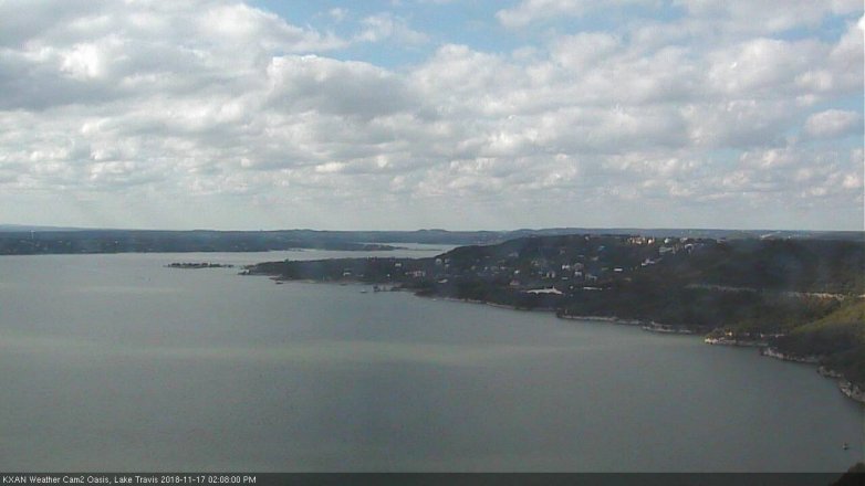 Lake Travis webcam, November 17, 2018 1:10 PM CT