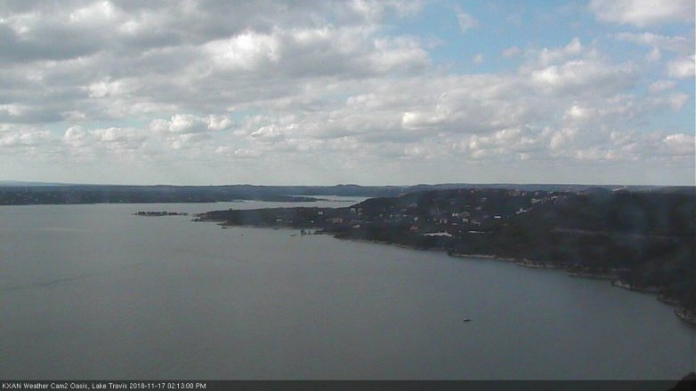 Lake Travis webcam, November 17, 2018 1:15 PM CT