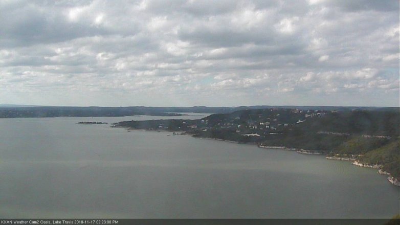 Lake Travis webcam, November 17, 2018 1:25 PM CT