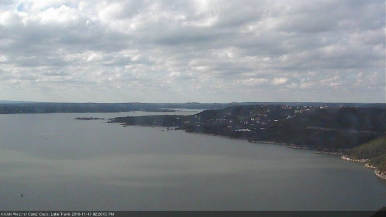 Lake Travis webcam, November 17, 2018 1:30 PM CT