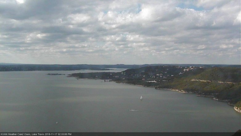 Lake Travis webcam, November 17, 2018 1:35 PM CT