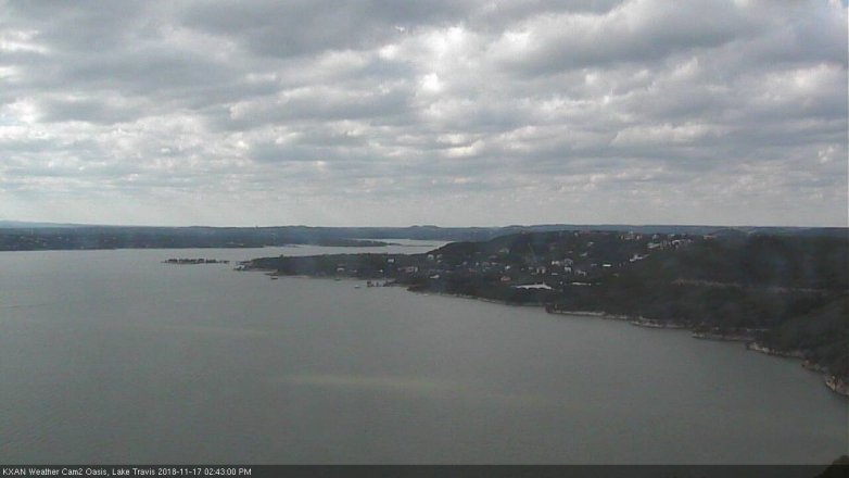 Lake Travis webcam, November 17, 2018 1:45 PM CT