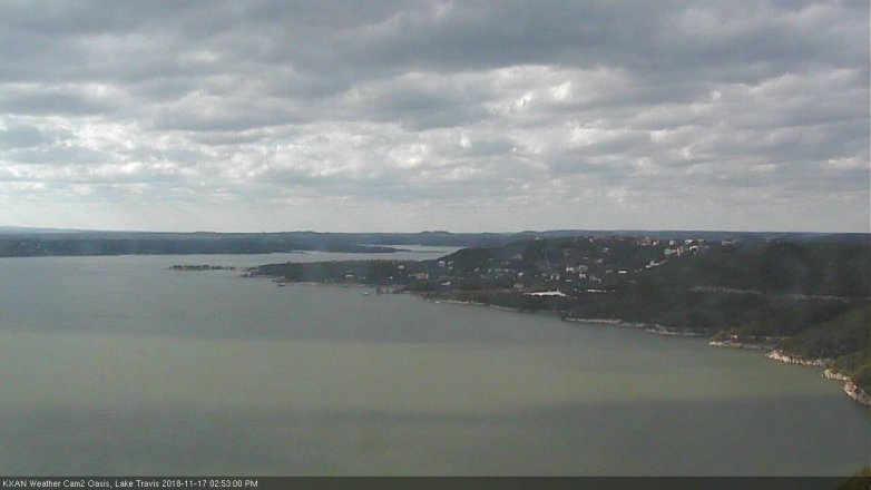 Lake Travis webcam, November 17, 2018 1:55 PM CT