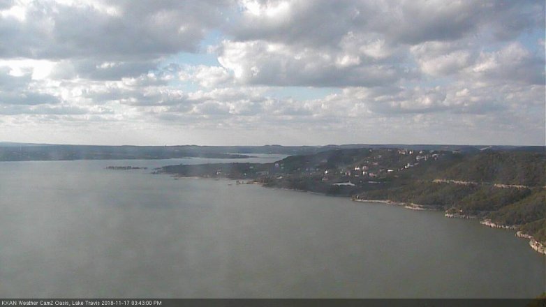 Lake Travis webcam, November 17, 2018 2:45 PM CT