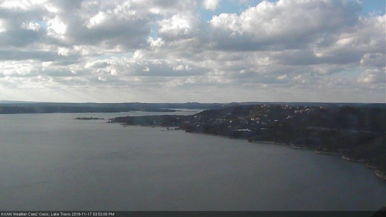 Lake Travis webcam, November 17, 2018 2:55 PM CT